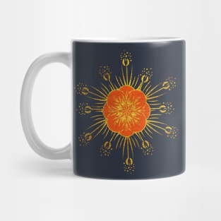 Golden Indian flower Mandala Ethnic Design Mug